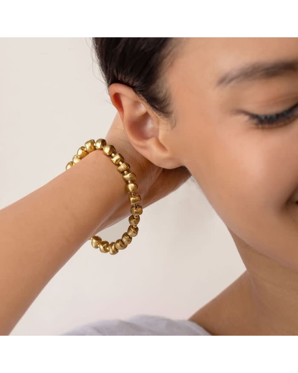 DRY4013ELASTIC NUGGETS BRACELET