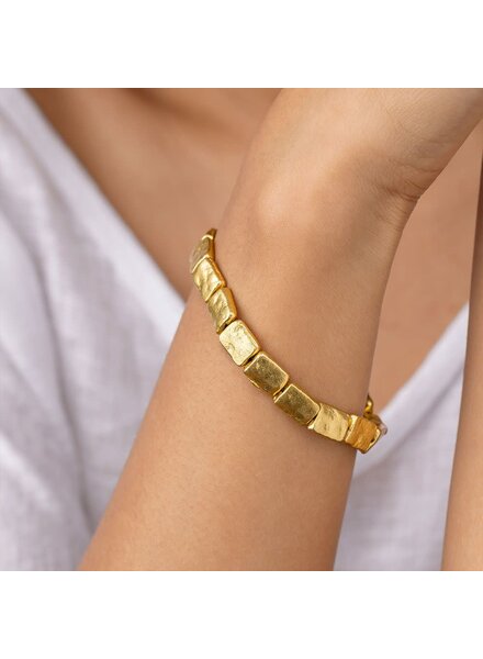 dry4017ELASTIC RECTANGLES BRACELET