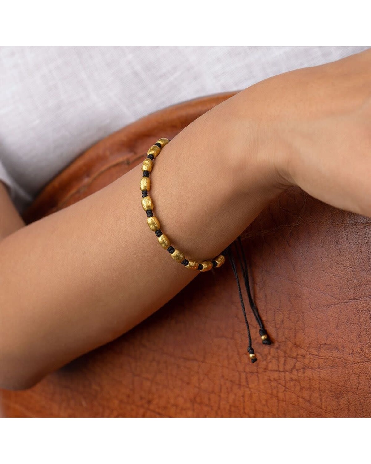 dry4502 BRACELET MACRAME NUGGETS