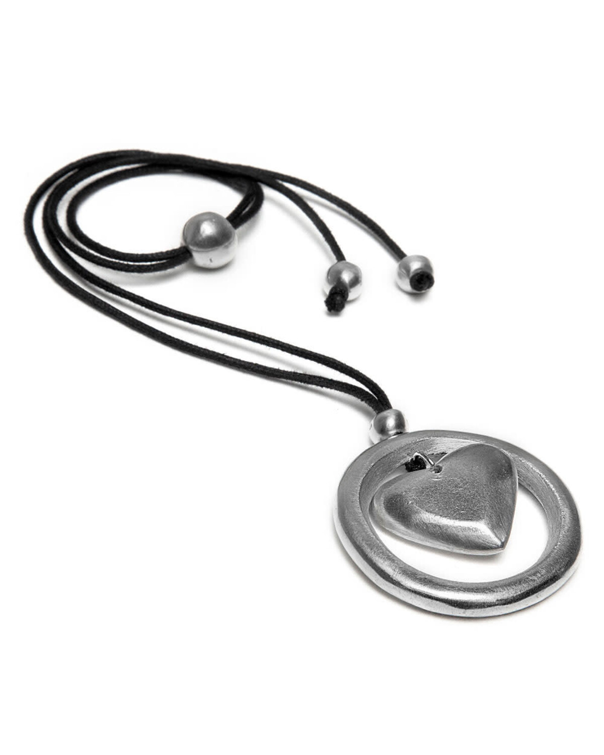 al05045 PENDENTIVES COURT RONDE A A/COEUR BOMBE