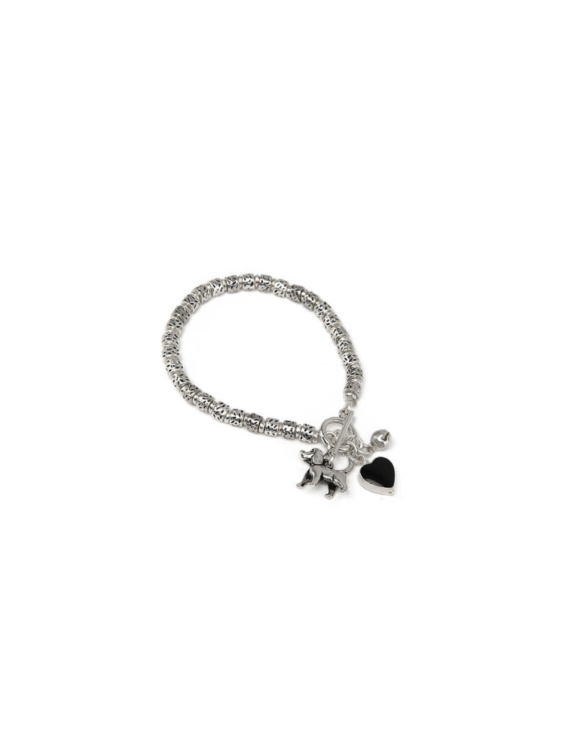 lo09020BRACCIALE CATENA T- BAR CANE