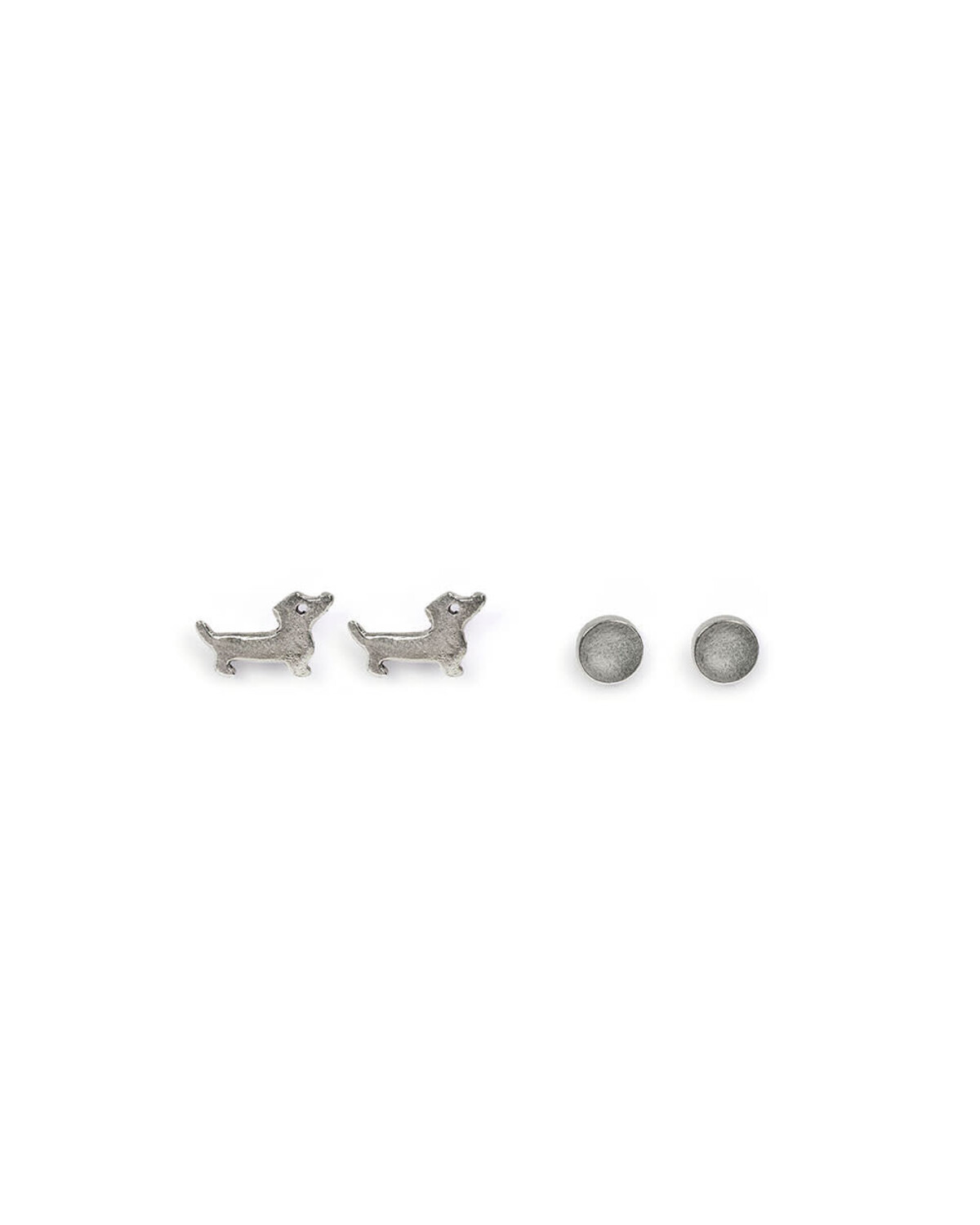 lo80267ORECCHINI CANE/PALLA SET