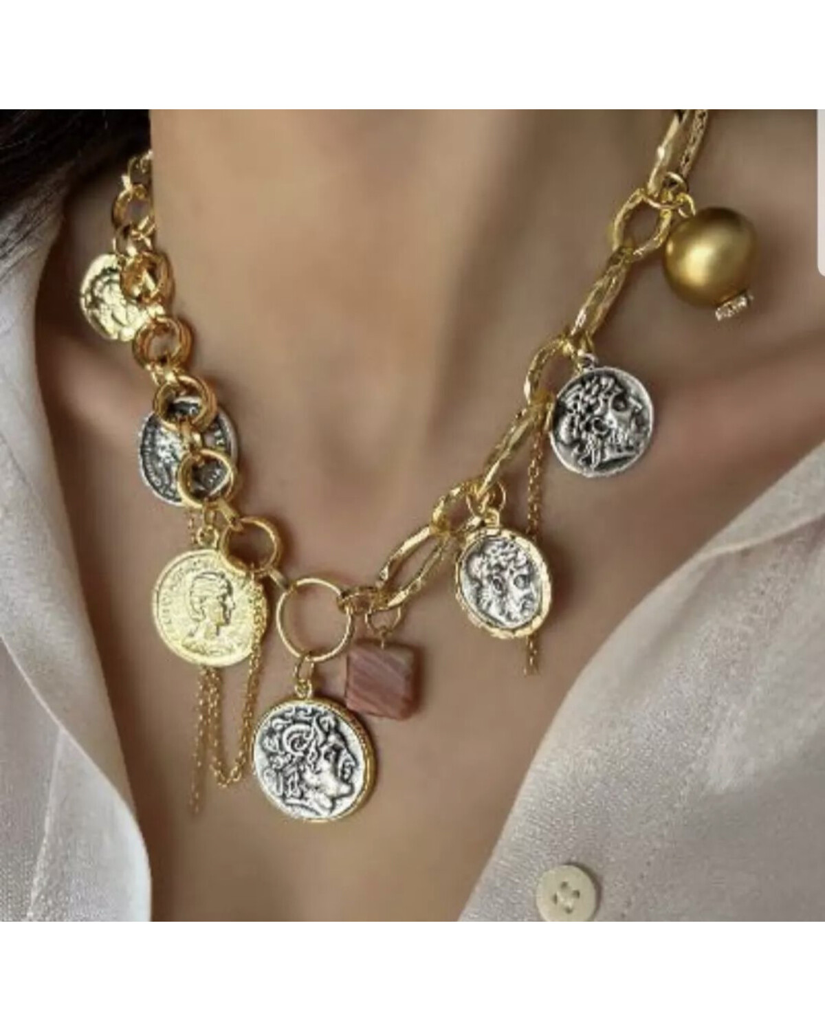 Multi Coins Short Necklaces/Bracelet