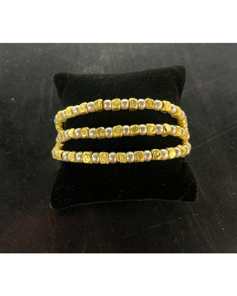 Gold and Silver Bracelet