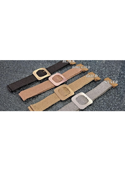 SQUARE BUCKLE ELASTIC BELT