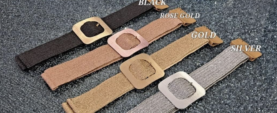 SQUARE BUCKLE ELASTIC BELT