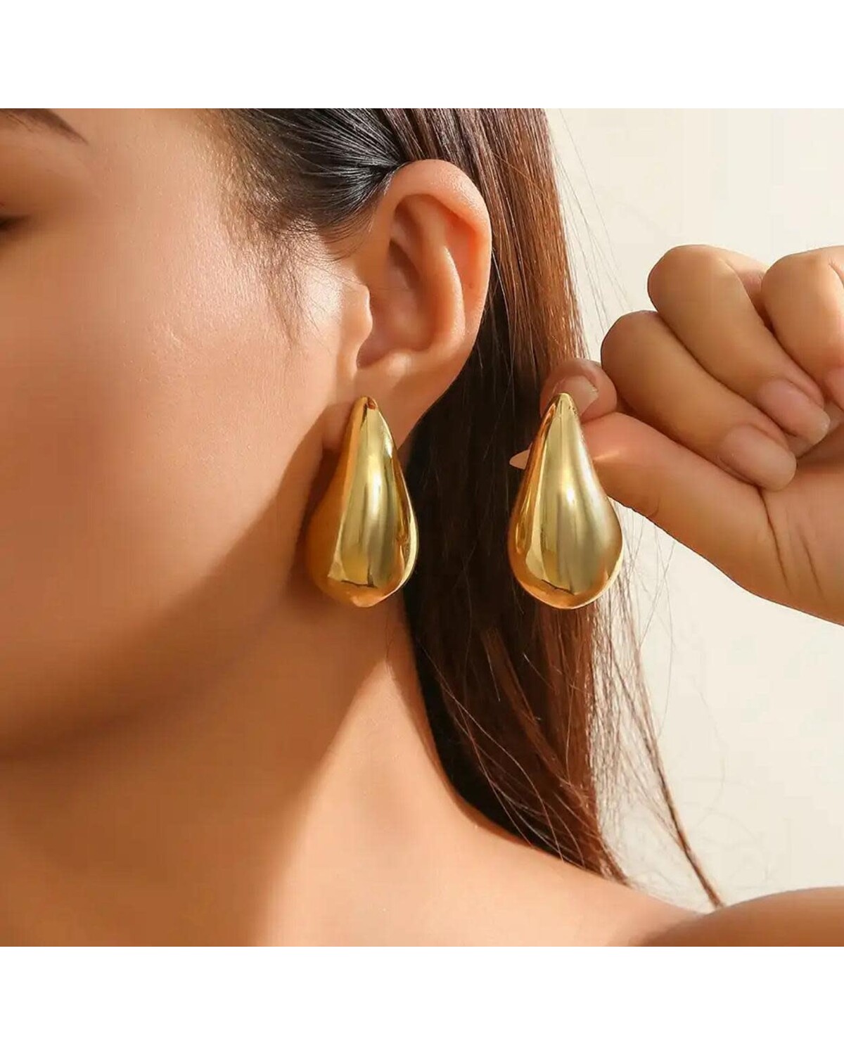 Big drop earrings discount