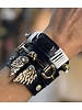 black Leather Handmade bracelet