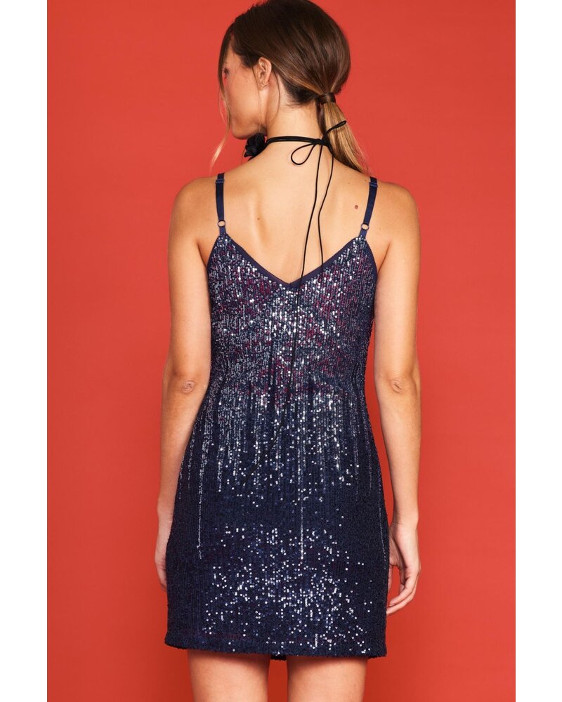 Ombre Sequins Dress