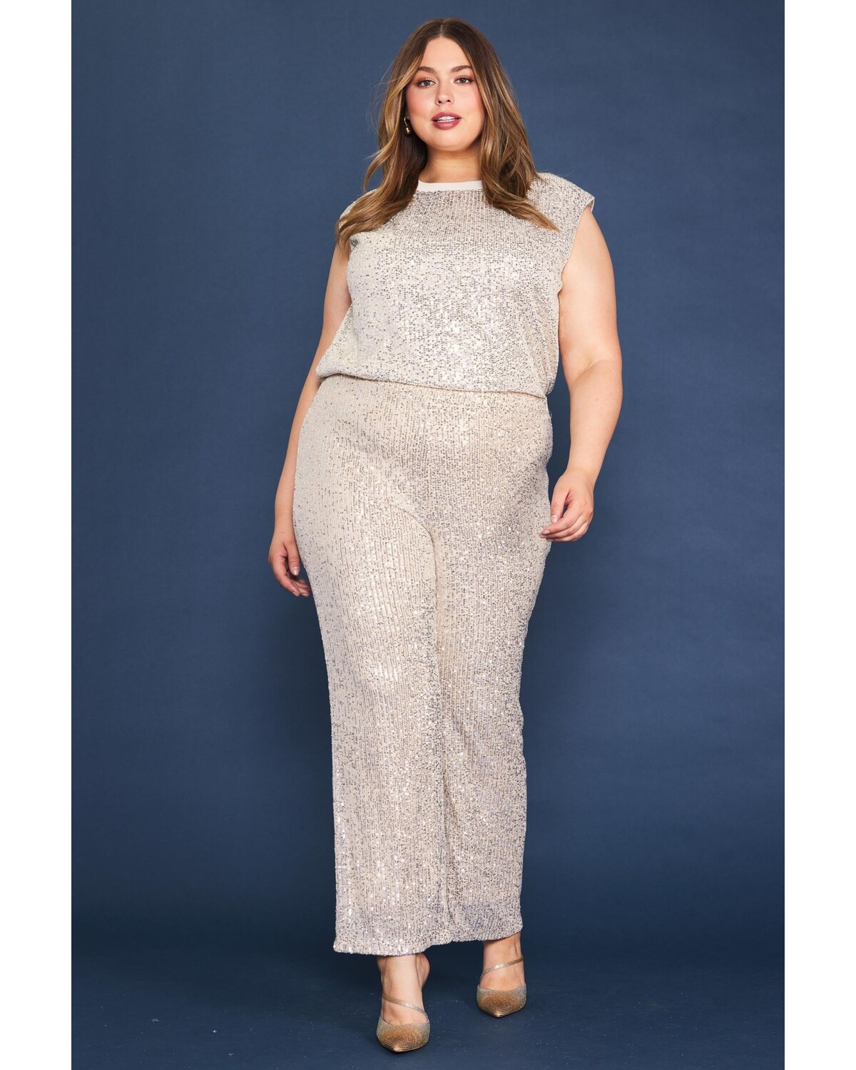 Sequins top and Pant black