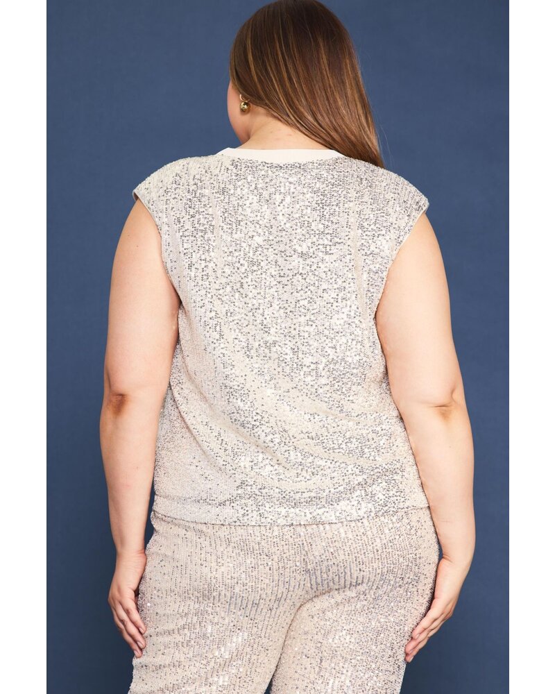 Copy of Sequins top and Pant Champagne