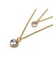 kg20202 CHAIN NECKLACE HEART LIGHT POINT gold