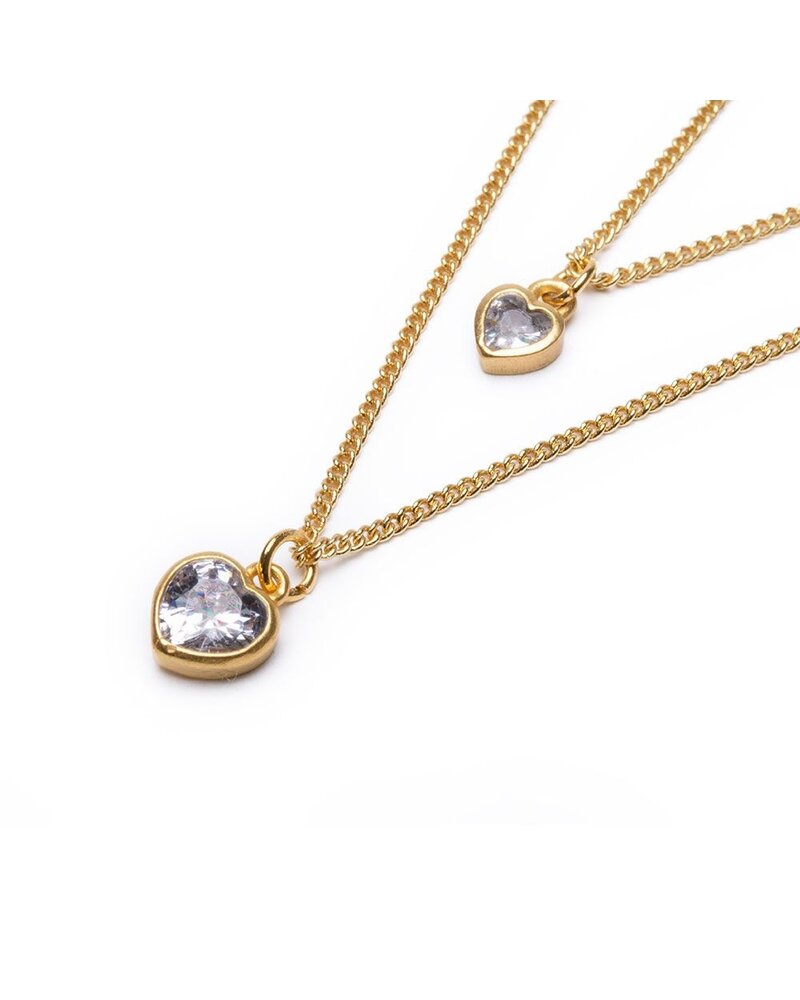 kg20202 CHAIN NECKLACE HEART LIGHT POINT