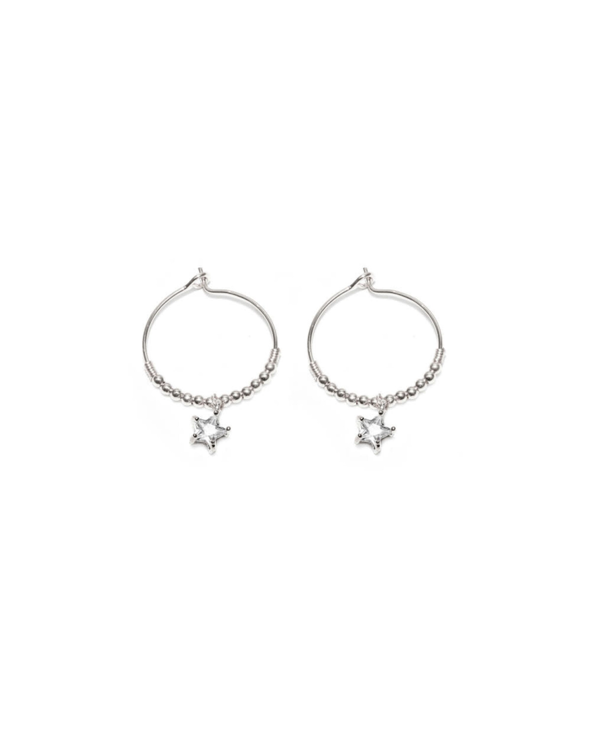 ks3014ORECCHINI CERCHI MICRO FILO STELLA