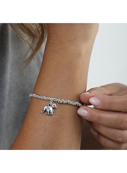 LO00105BRACCIALE EL. CHARM ELEFANTE