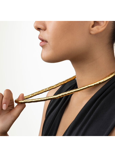 dd04043VINTAGE SNAKE NECKLACE