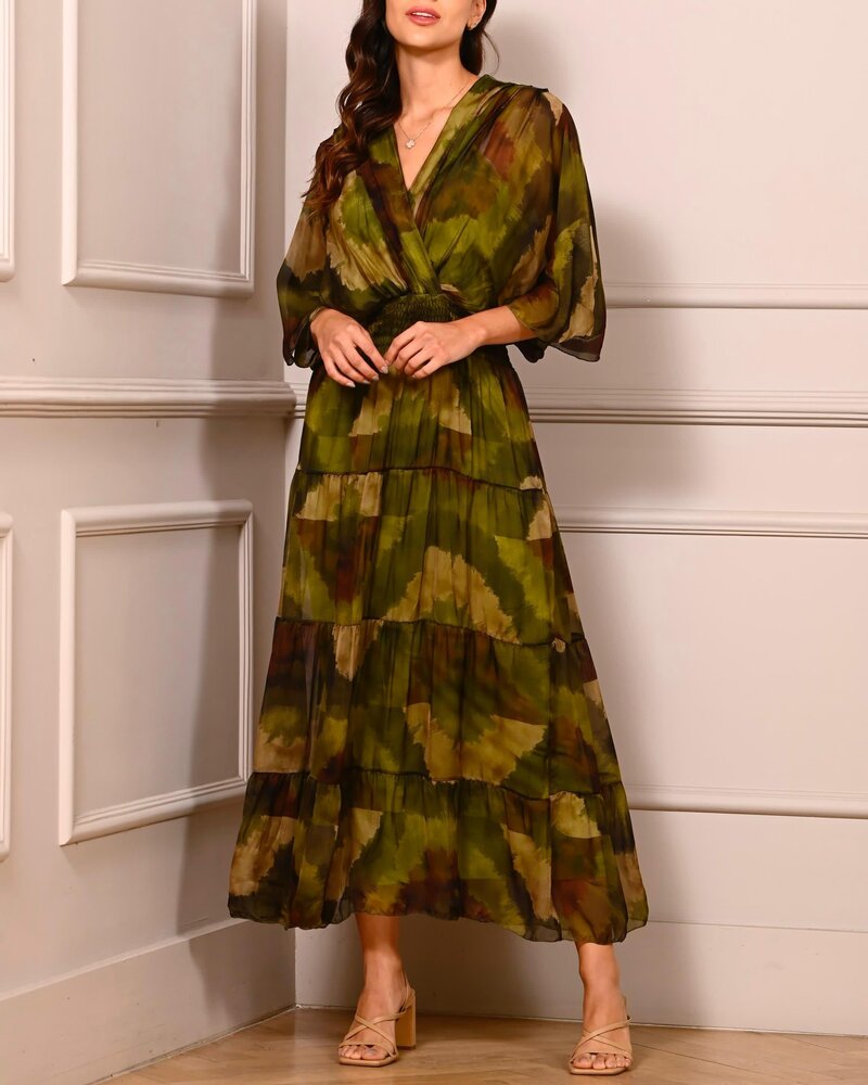Camouflage Silk Dress One size(more colors)