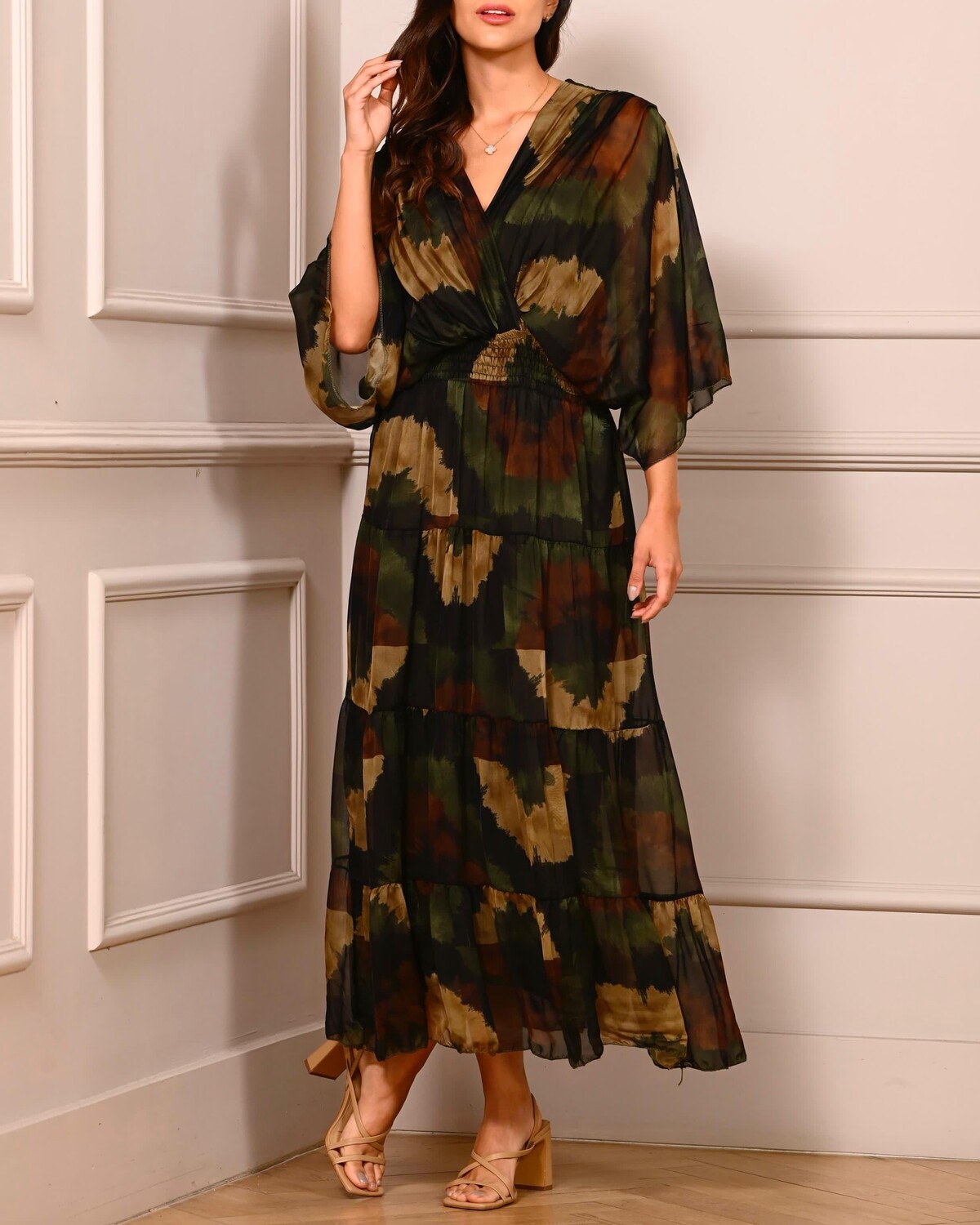 Camouflage Silk Dress One size(more colors)