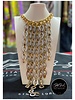 2 tone chandelier necklace