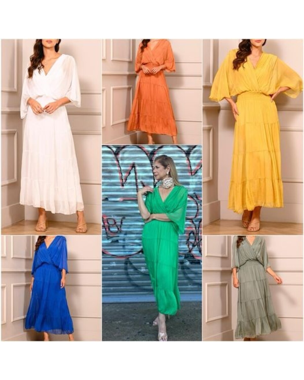 One Size Silk Dress(more Colors)