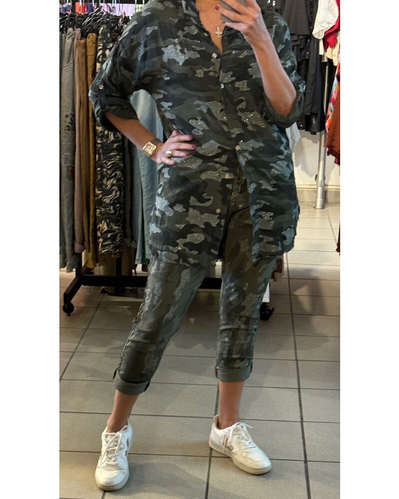 CAMOUFLAGE LINEN SET one size