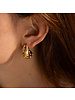 Bottega Drop zircon Earring 18k gold plated