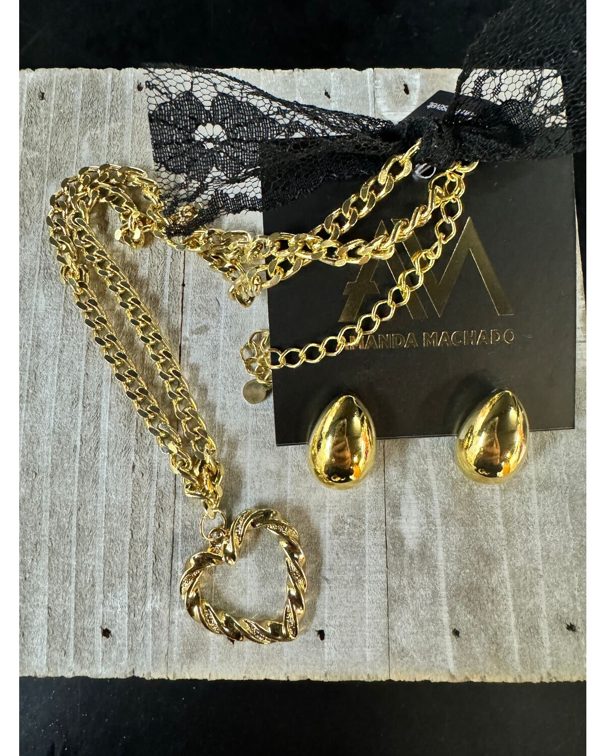 Set heart Neck & Earrings