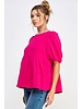 Back Bow Top Fucsia