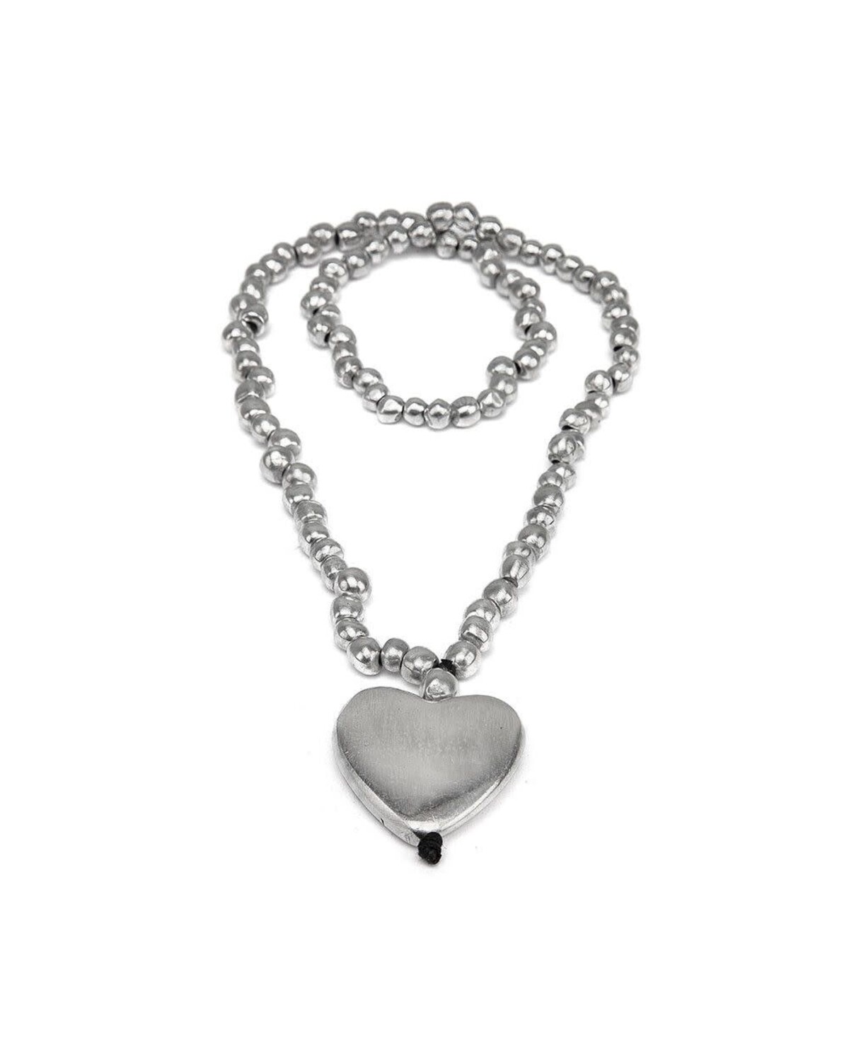 AL02185 /Long Necklace Spheres and Heart