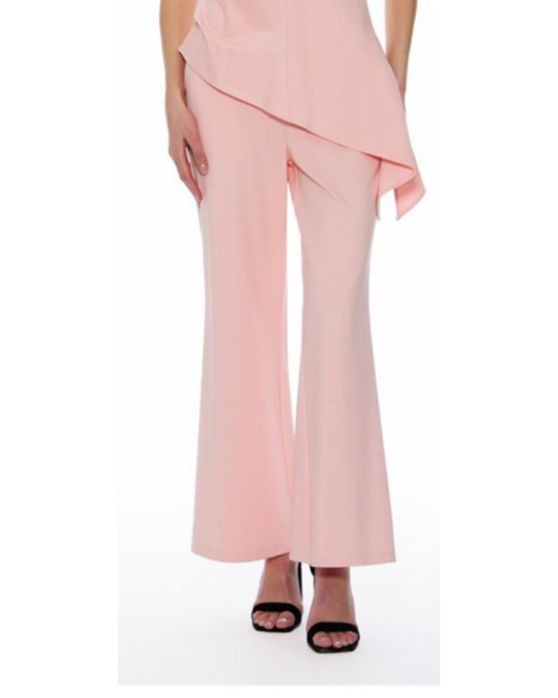 Asymmetric Cut Ruched-Side Top & Spanx Pant Set