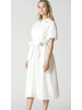 Eyelet Embroidery Button Down Dress