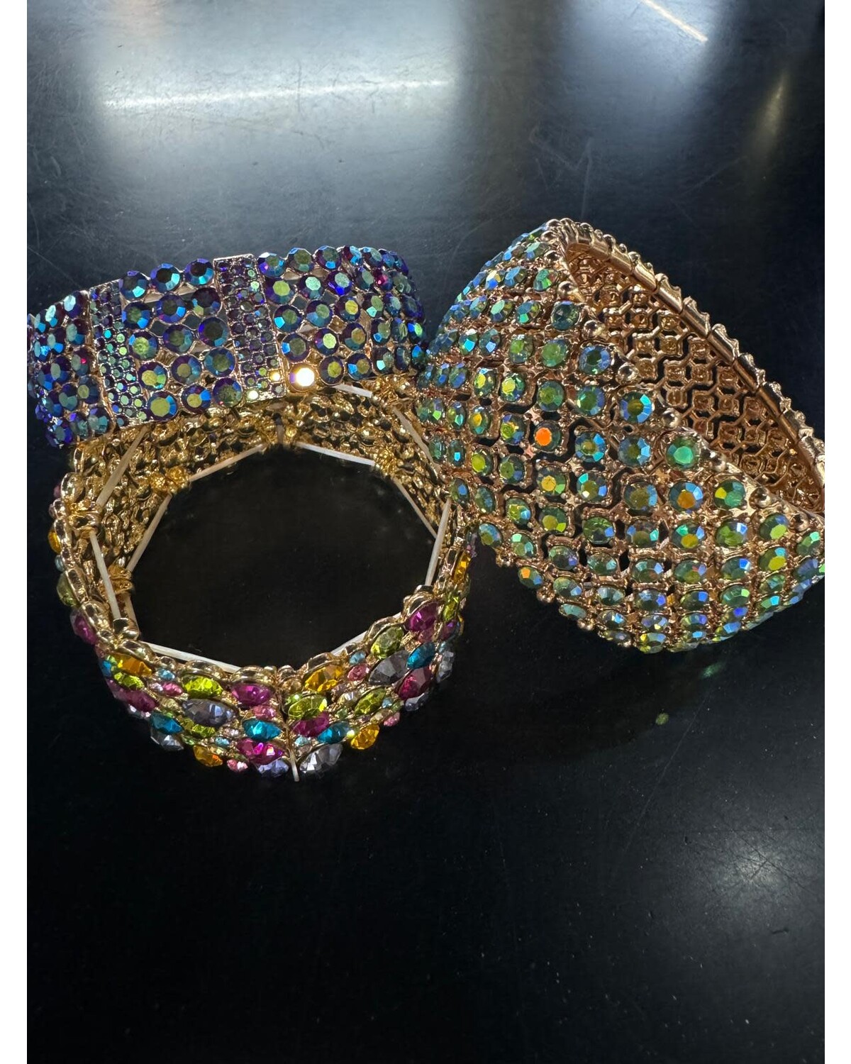 Rhinestone Elastic Bracelets