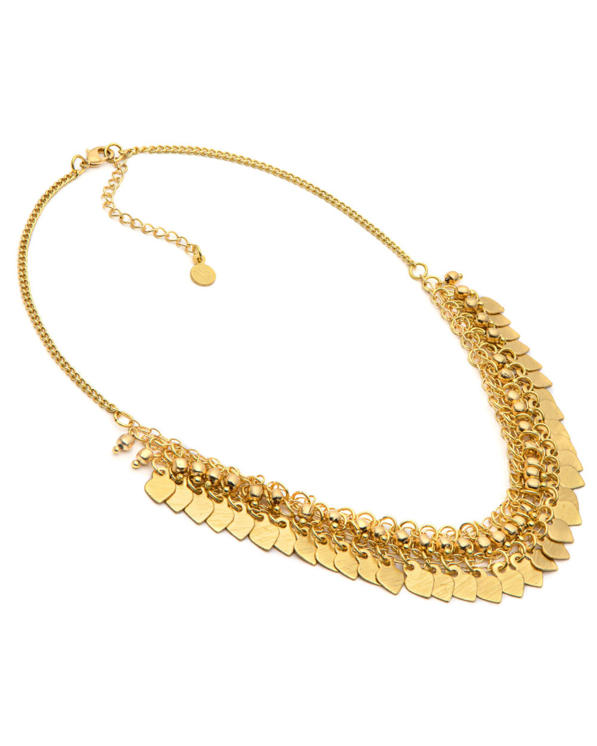 dd01040COLLANA MAGLIA MULTI CUORI/SFERE