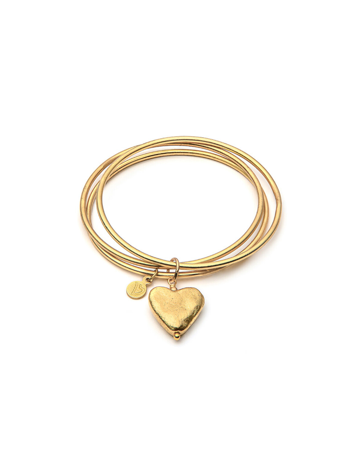dd11132BANGLES LEGATI PENDENTE CUORE GREZZO