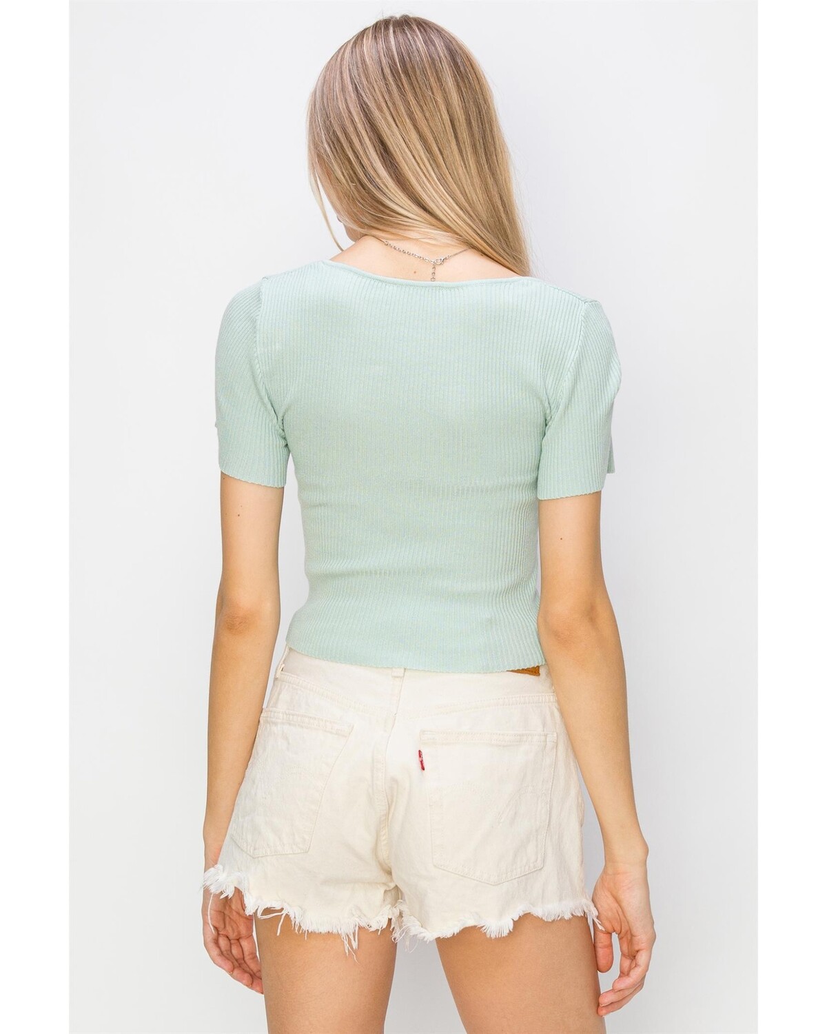 SWEETHEART NECK CROP TOP