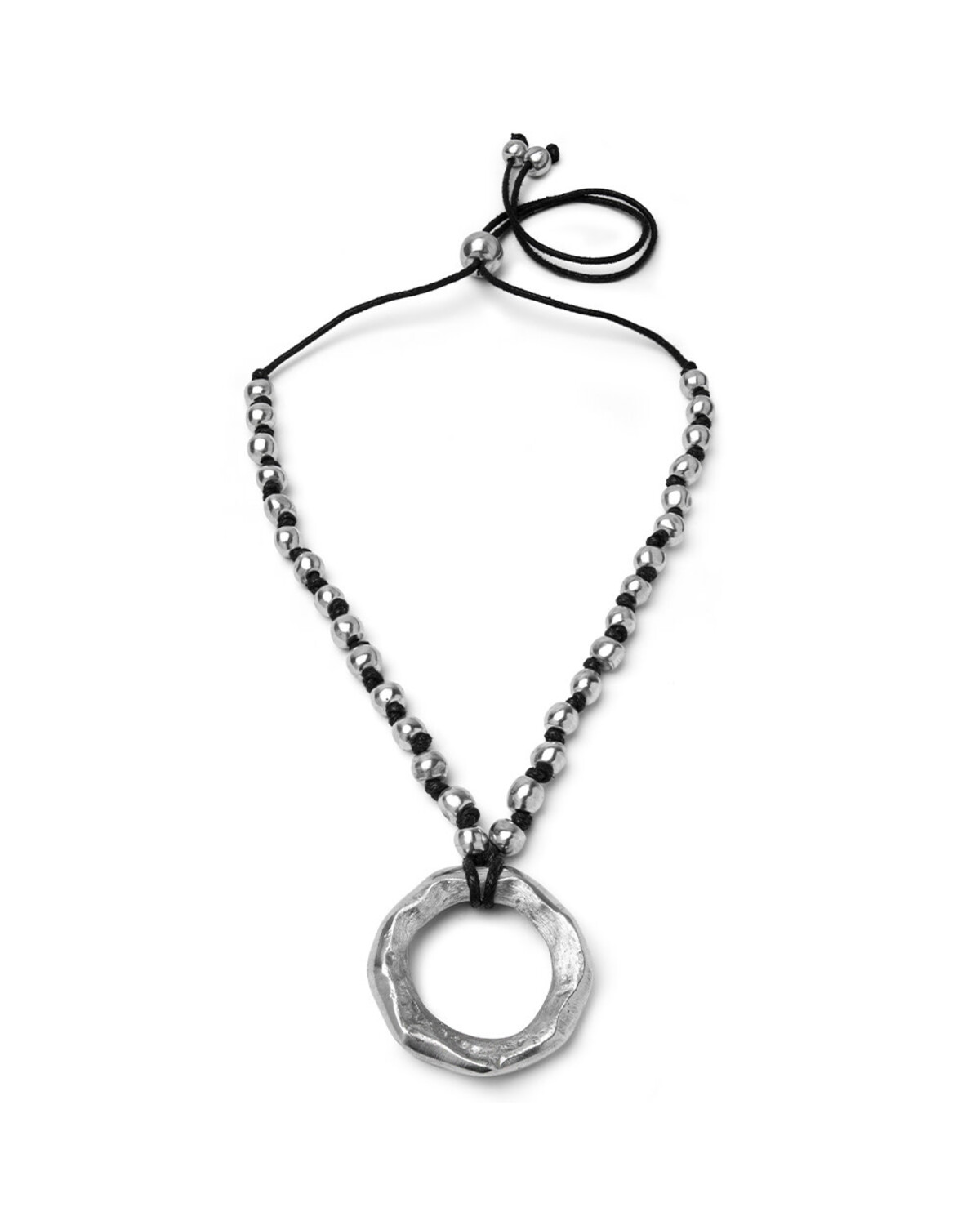 al02220COLLIER BOULE CERCLE IRRÉGULIER