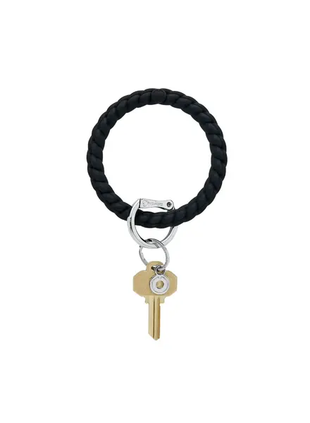 Silicone Big O® Key Ring - Back in Black Braided