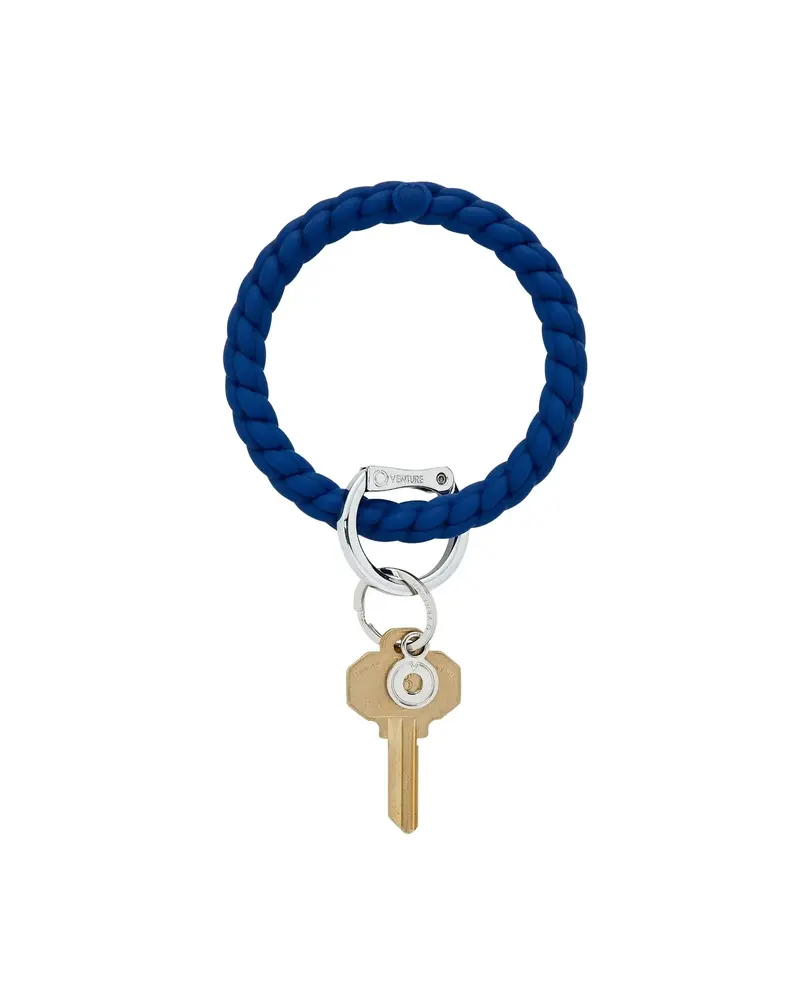Silicone Big O® Key Ring - Midnight Navy braided