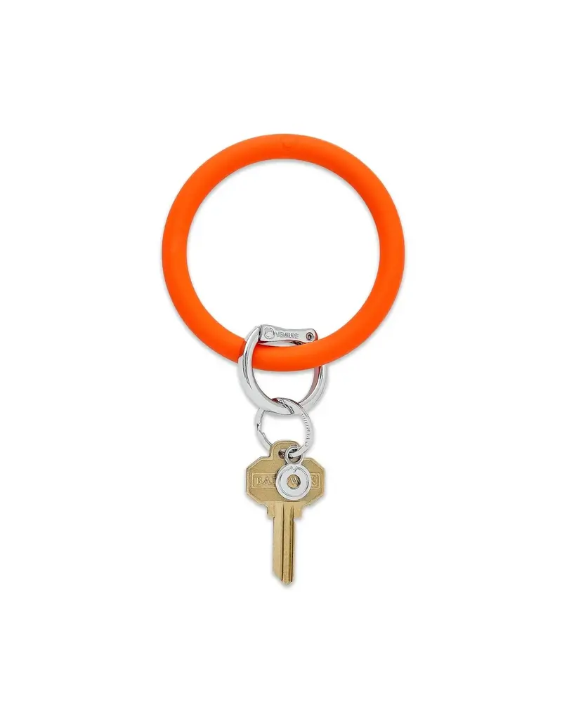 Silicone Big O® Key Ring - Orange Crush
