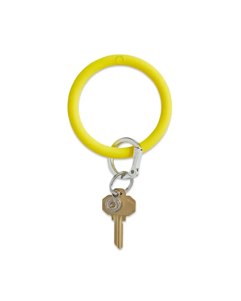 Silicone Big O® Key Ring -Yes yellow
