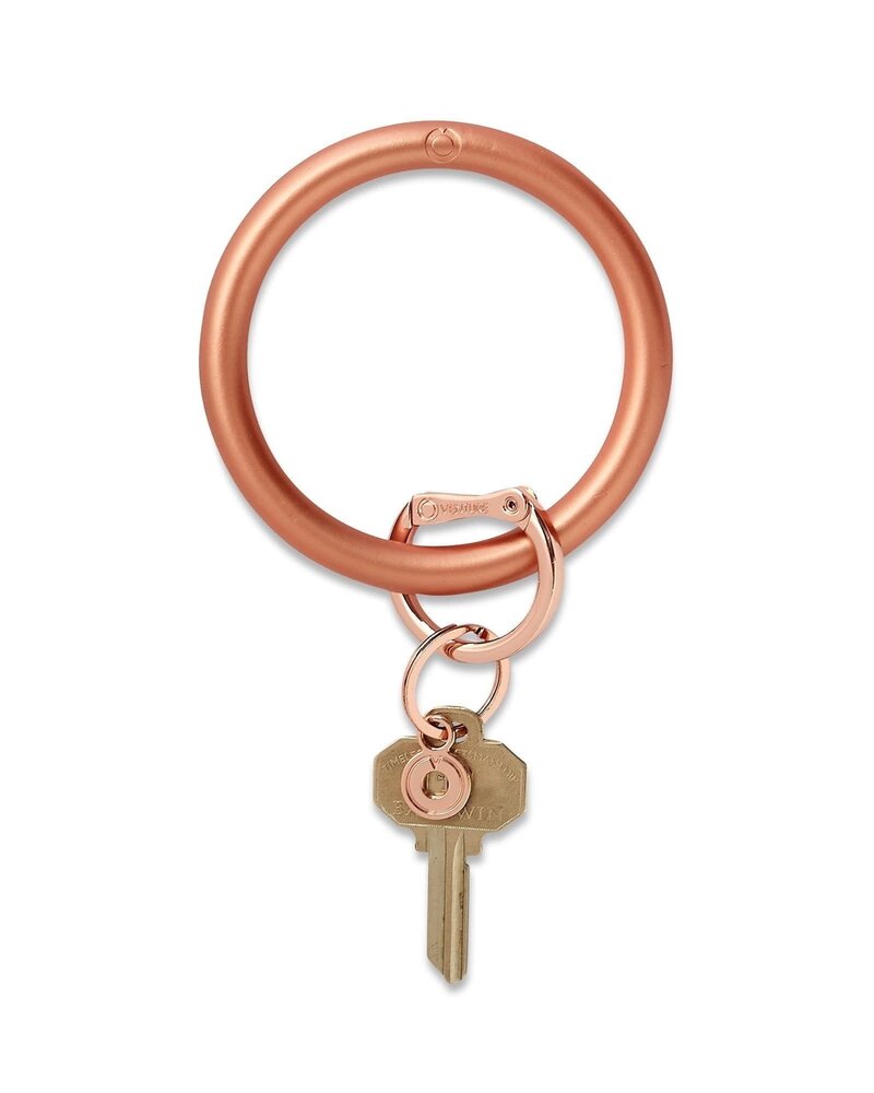Silicone Big O Key Ring Solid Rose Gold WS B LA Btq Avarcaspr