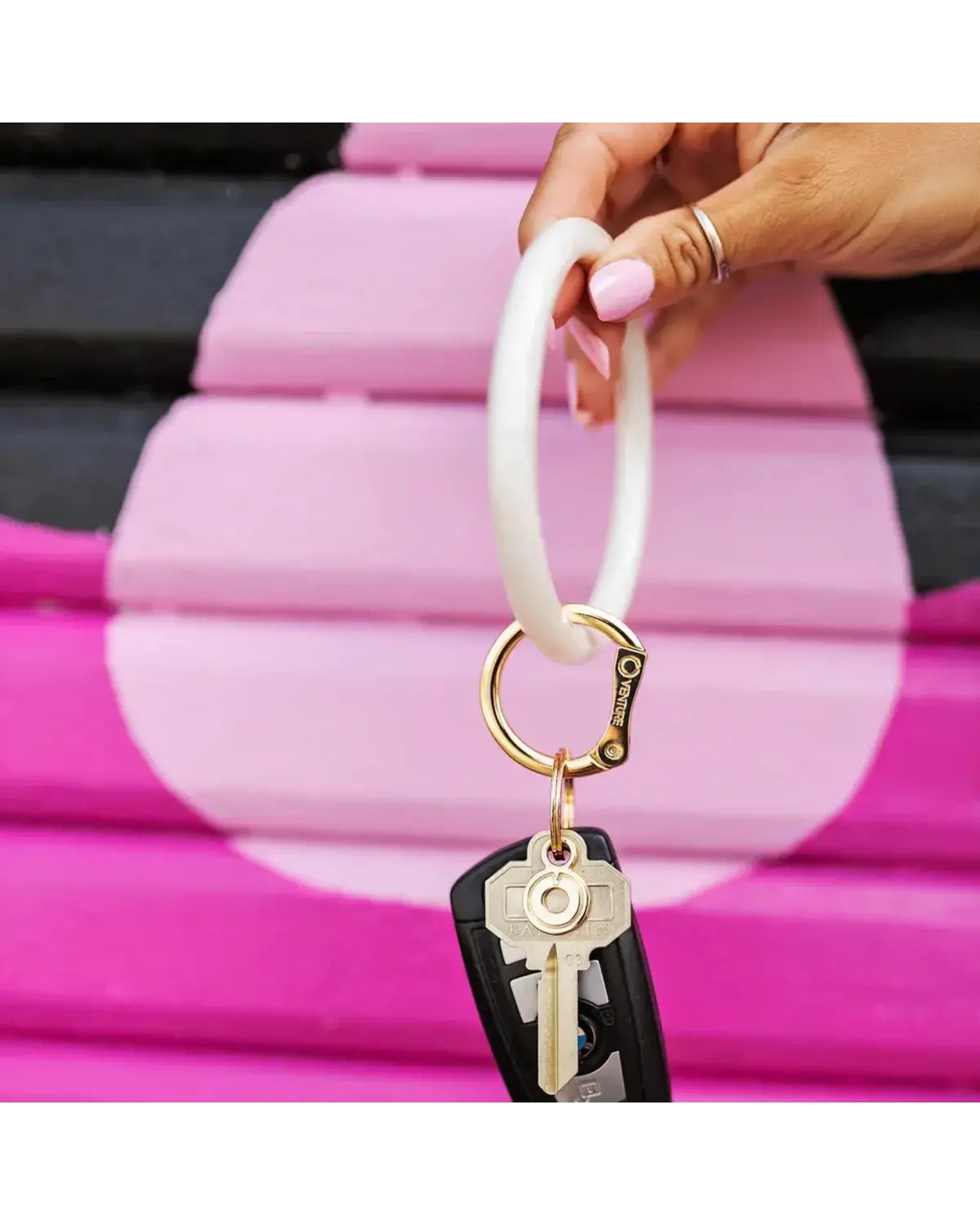 Resin Big O® Key Ring - Marshmello WS