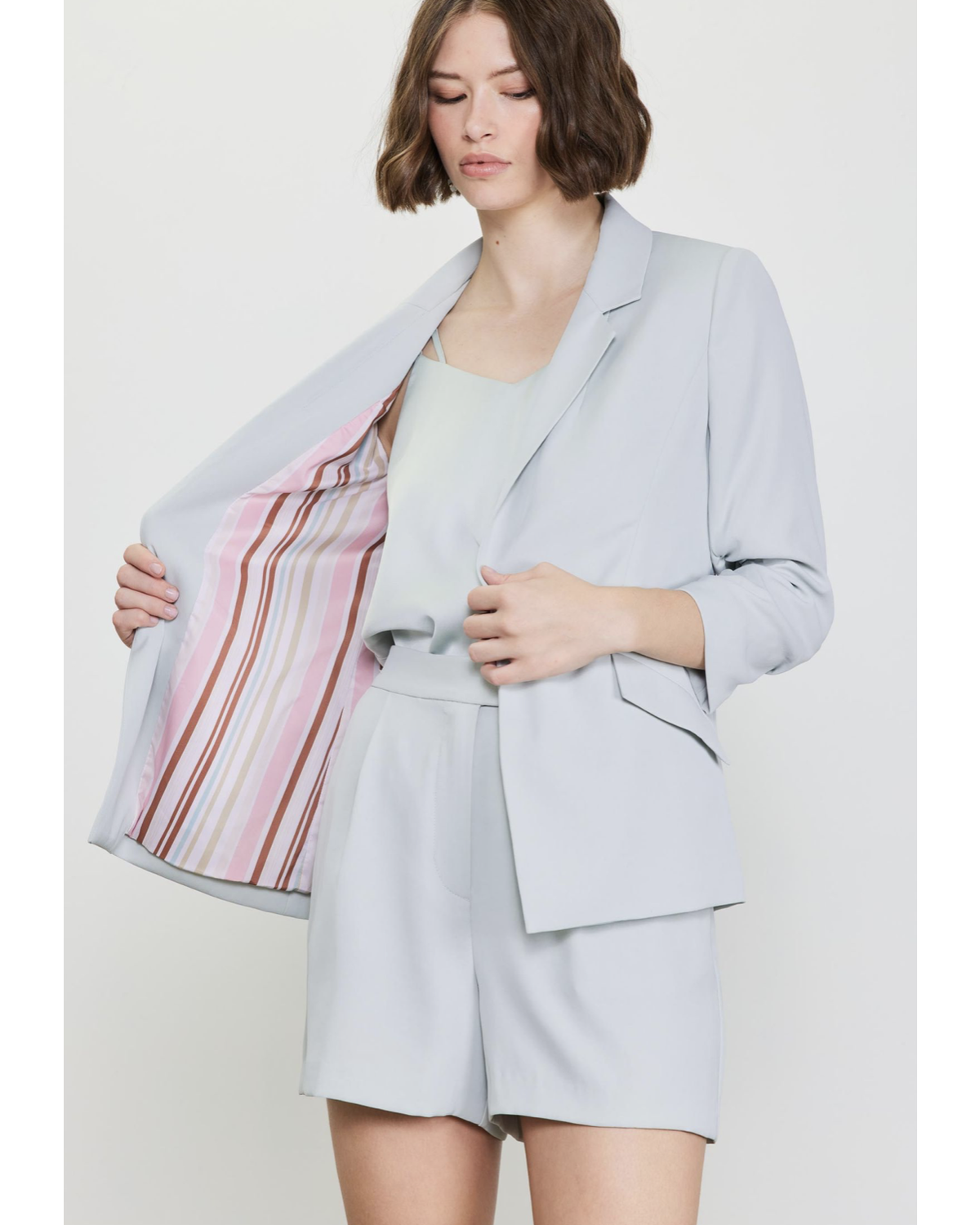 Sleeve blazer set