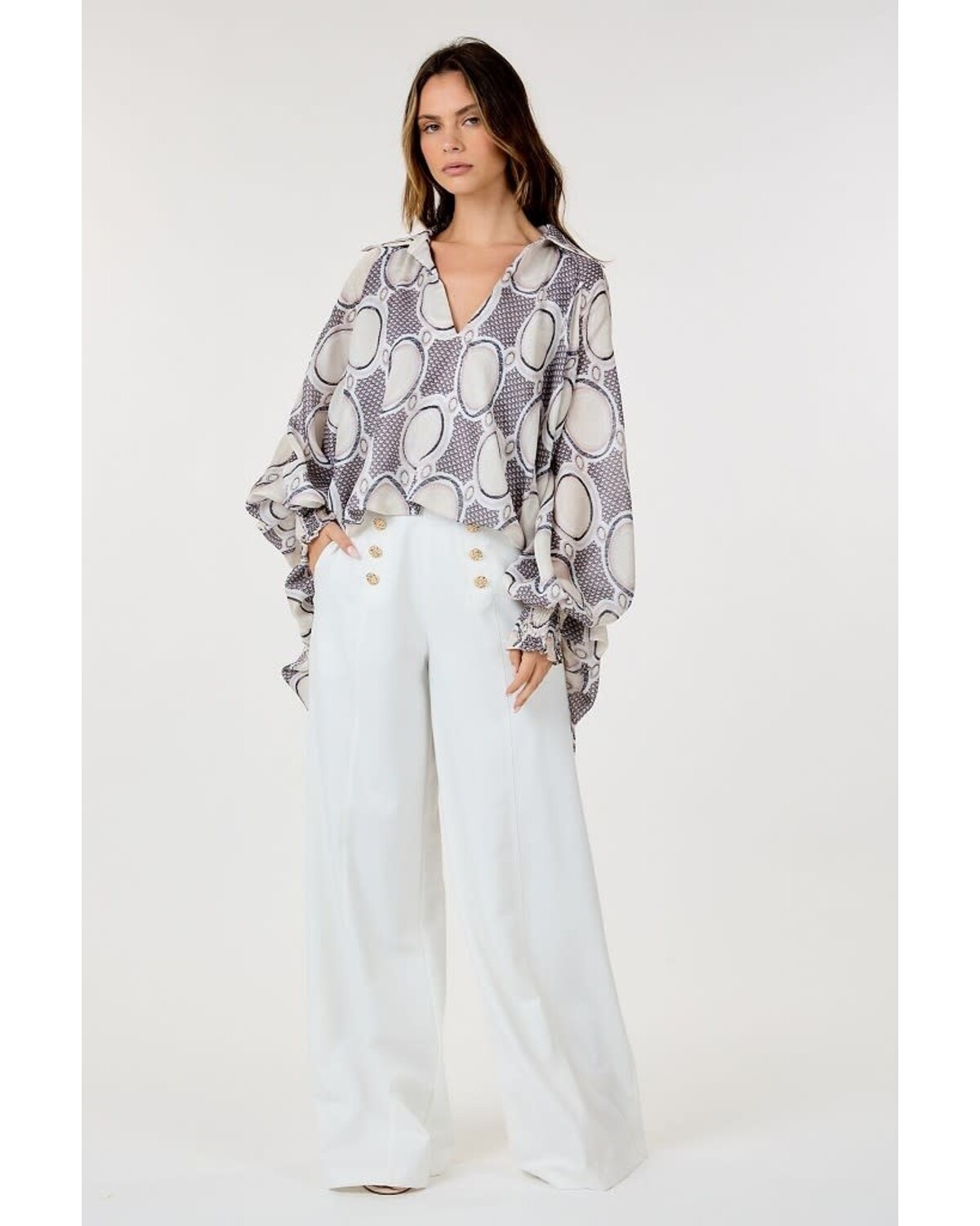 High Waisted Dressy Pants White