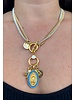 Two Layers Virgen Necklace 4 soles