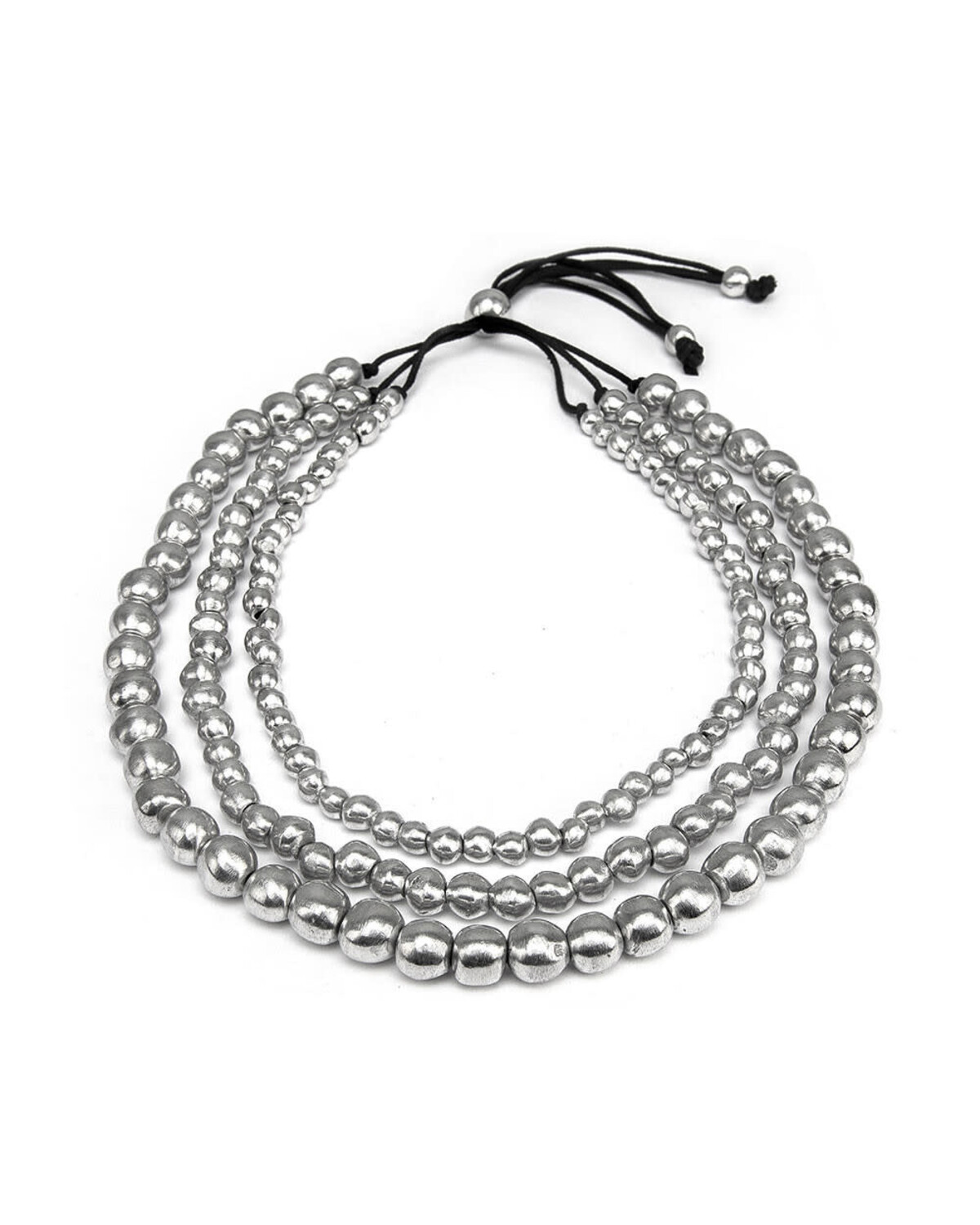 COLLIER 3 FILS BOULES N.M. AL02184