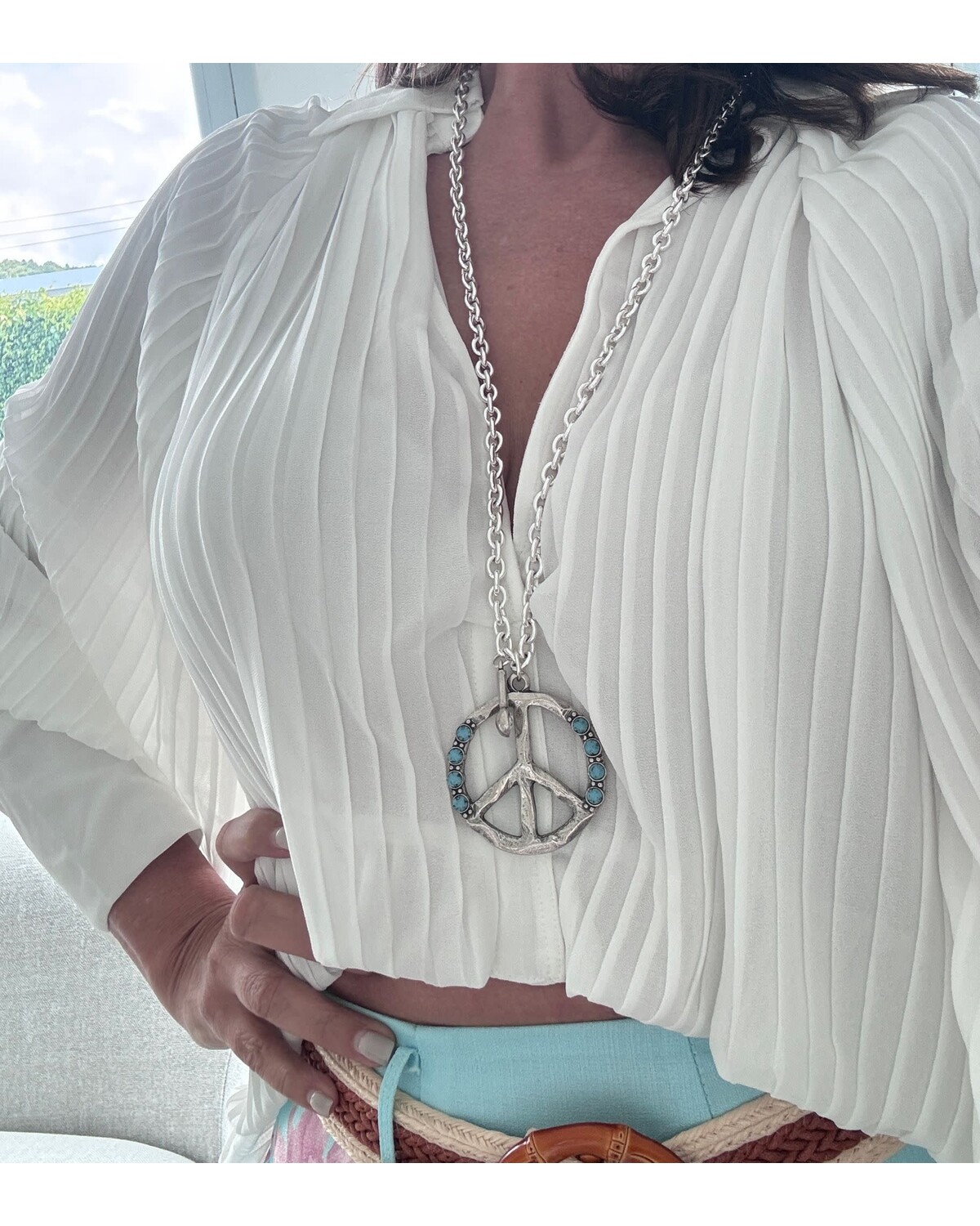 PEACE CHARM NECKLACE