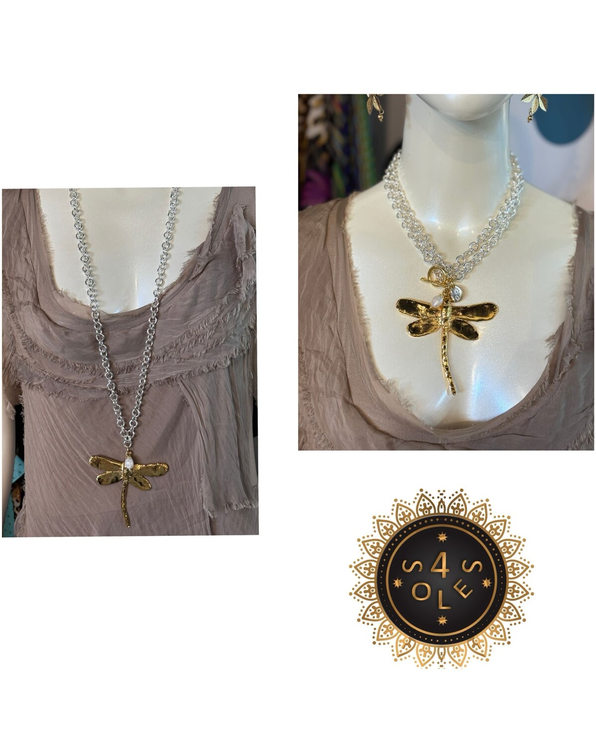 Dragonfly Necklace by 4 soles