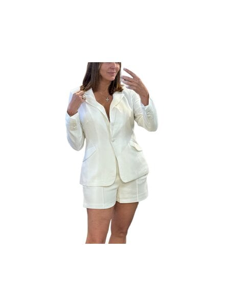 SLANTED POCKET LONG SLEEVE BLAZER  & Pant( 2 pieces)