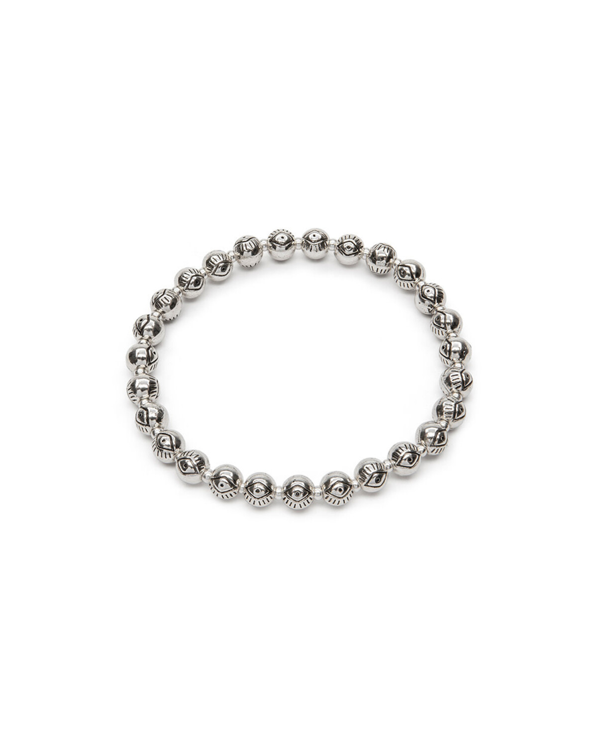 LO00157BRACCIALE ELASTICO SFERE OCCHI